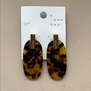 Tortoise Drop Earrings